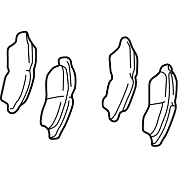 Toyota 04465-33121 Front Disc Brake Pad Kit