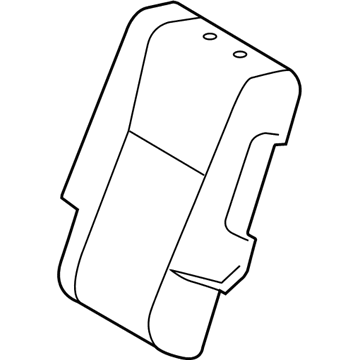 Toyota 71078-0E092-B3 Rear Seat Back Cover, Left (For Separate Type)