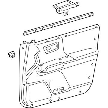 Toyota 67620-04480-C4 Panel Assembly, Front Door