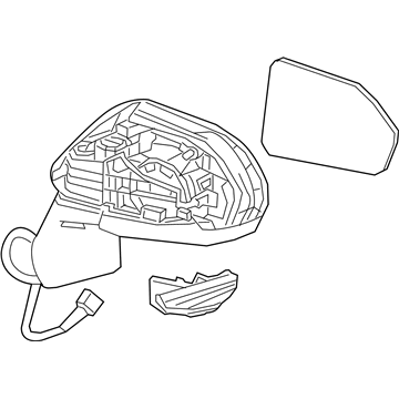 Toyota 87910-02927 Outside Rear Mirror Assembly