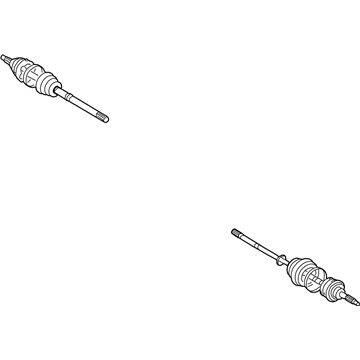 Toyota 43470-29596 Shaft Assembly, Front Drive Outboard Joint, Left