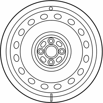 Scion 42611-74060 Wheel, Steel