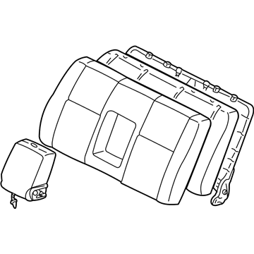 Toyota 71430-0C020-E1 Seat Back Assembly