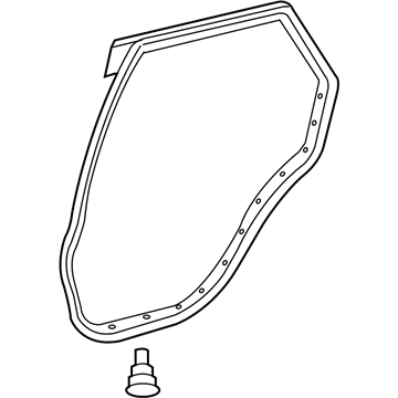 Toyota 67871-48020 Door Weatherstrip