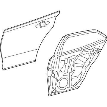 Toyota 67004-12B90 Panel Sub-Assembly, Rr D