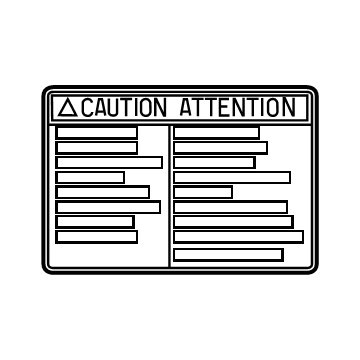 Toyota 74559-30070 Fuel Label