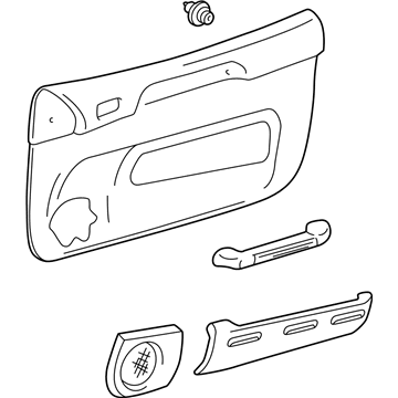 Toyota 67610-42081-B2 Board Sub-Assy, Front Door Trim, RH