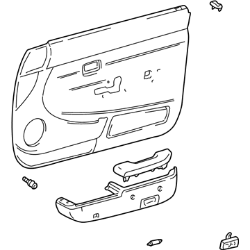 Toyota 67610-04160-B1 Board Sub-Assy, Front Door Trim, RH