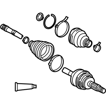 Toyota 04429-0T026 Rear Cv Joint Boot Kit