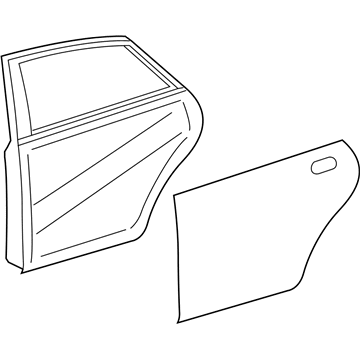 Toyota 67003-07031 Panel Sub-Assembly, Rear D