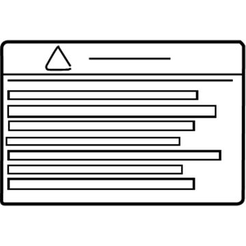 Toyota 74559-30070 Fuel Label