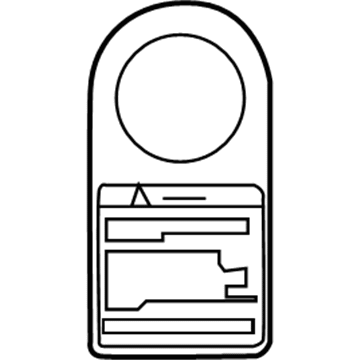 Toyota 74572-48010 Info Label