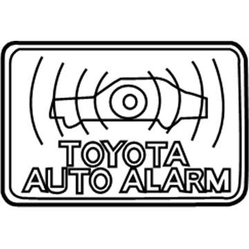 Toyota 74515-06010 Antitheft Label