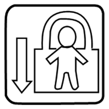 Toyota 69339-06040 Child Lock Label