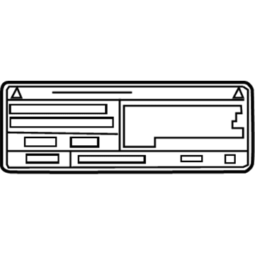 Toyota 88723-0E040 A/C Label