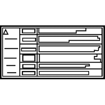 Toyota 16793-31040 Fan Label