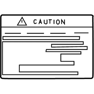 Toyota 74559-48010 Fuel Label