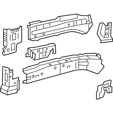 Toyota 57111-42900 Member, Front Side, Inner