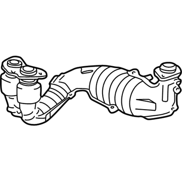 Toyota 17410-22132 Front Exhaust Pipe Assembly