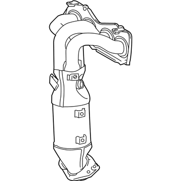 Toyota 25051-0V110 Exhaust Manifold Converter Sub-Assembly