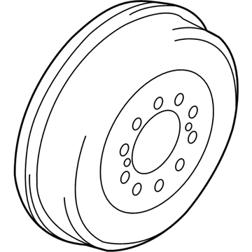 Toyota 42431-04061 Rear Brake Drum Sub-Assembly