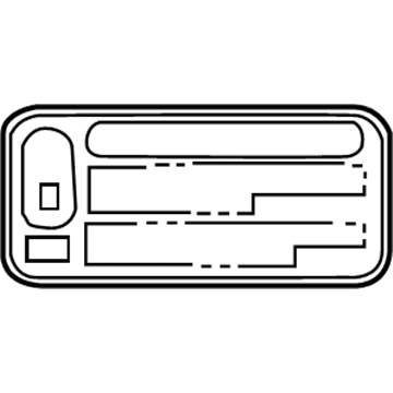 Toyota 69339-33040 Child Lock Label