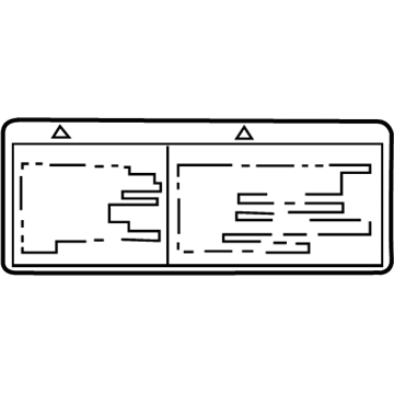 Toyota 42668-06010 Spare Tire Label