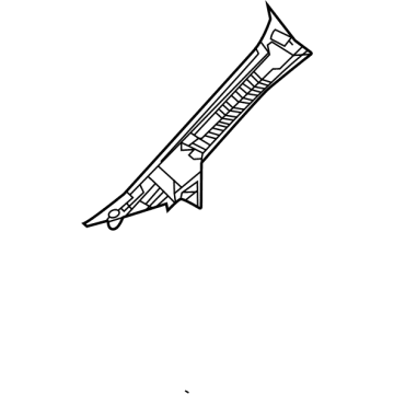 Toyota 62211-08100-B0 GARNISH, Fr Pillar