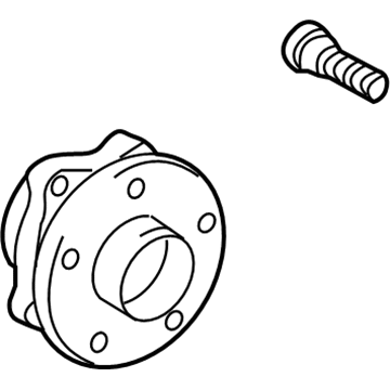 Toyota 43550-47020 Front Axle Bearing And Hub Assembly, Right