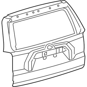 Toyota 67005-35463 PANEL SUB-ASSY, BACK