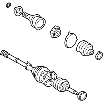 Toyota 43420-06070-84 Axle Assembly