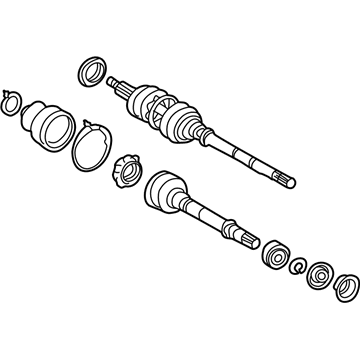 Toyota 43410-06070-84 Axle Assembly