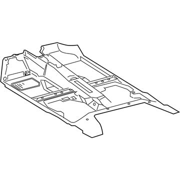 Toyota 58510-02493-E2 Carpet Assy, Front Floor, Front