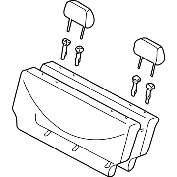 Toyota 71480-52240-B0 Seat Back Assembly