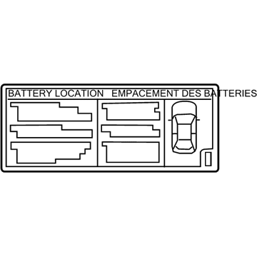 Toyota G9275-52030 Battery Label