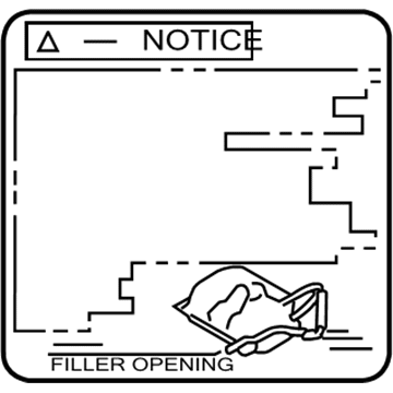 Toyota 74559-52020 Fuel Label