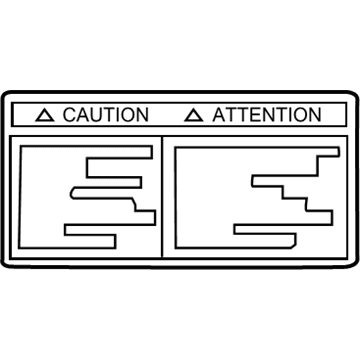 Toyota 42668-52020 Caution Label