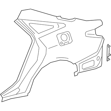 Toyota 61601-07120 Panel Sub-Assembly, QUAR