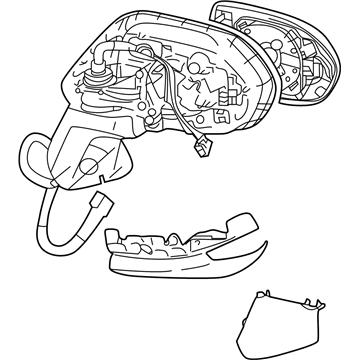 Toyota 87940-12L00 Outside Rear Mirror Assembly