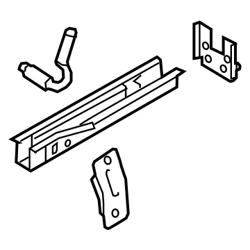 Toyota 57615-WB002 Member, Rr Floor Sid