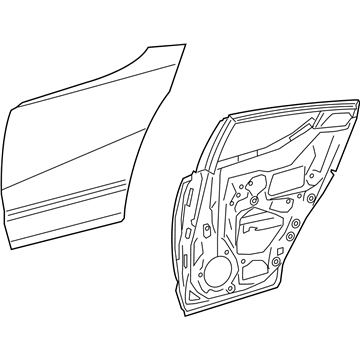 Toyota 67004-10201 Panel Sub-Assembly, Rr D