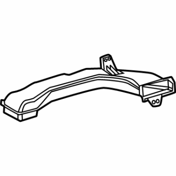 Toyota 55845-08030 Side Duct, Front Passenger Side