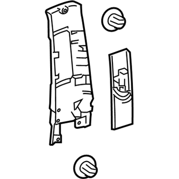 Toyota 62410-0E060-A0 GARNISH Assembly, Center Pi