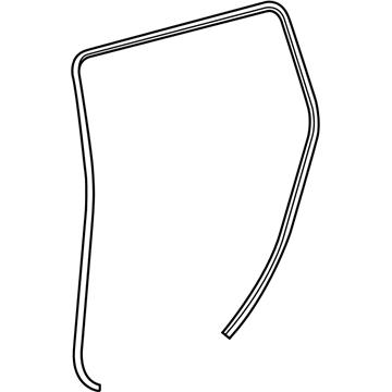 Toyota 62331-0E050-C0 WEATHERSTRIP, Rear Door Opening Trim