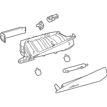 Toyota 55303-33300-B0 Glove Box Assembly