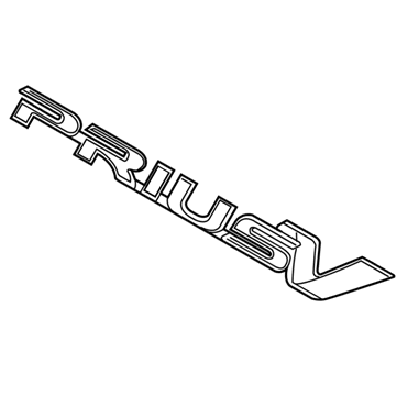 Toyota 75442-47060 Back Door Name Plate, No.2