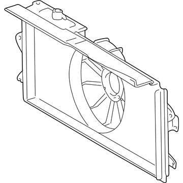 2003 Toyota Corolla Fan Shroud - 16711-0D072