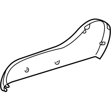 Toyota 71811-33130-B0 Cover, Reclining Adjuster, RH