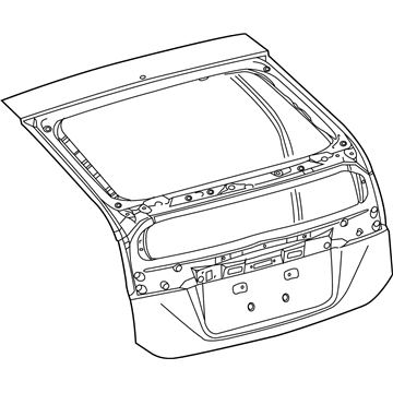 Toyota 67005-47212 Panel Sub-Assembly, Back