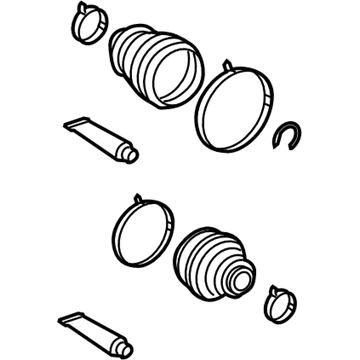 Toyota 04438-08060 Front Cv Joint Boot Kit, In Outboard, Right